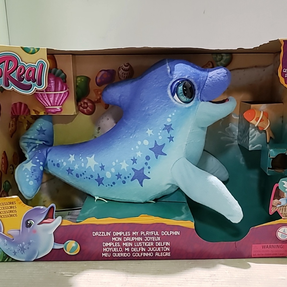 Dazzlin' Dimples Playful Dolphin Plush